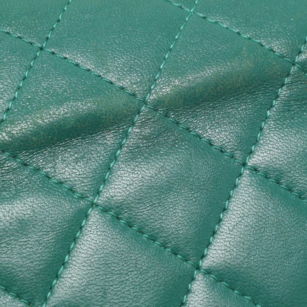 Chanel Green Quilted Leather Boy Wallet On Chain - Picture 7 of 7